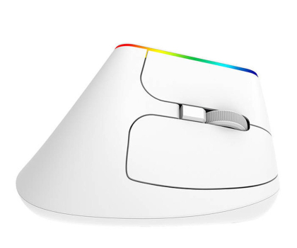 Myszka Delux Mysz Pionowa M618C RGB (Biała)